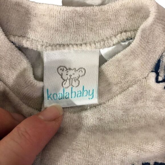 Koala Baby Infant's Little 5 Champ velvet Sleepwear Set Size 3-6M - Picture 2 of 8